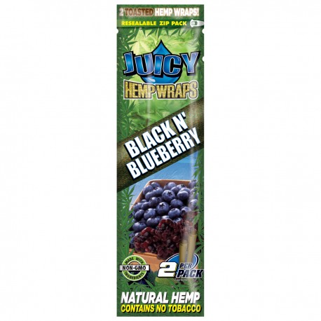 JUICY HEMP ROLLS BLACK BLUEBERRY -2 BLUNTS -