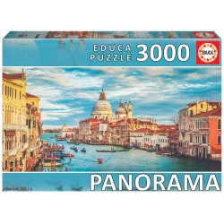 3000 Canal de Venecia. Puzzle panorámico . Ref. 19053 EDUCA