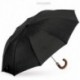 Paraguas Cacharel plegable hombre. Paraguas automático color negro con puño de madera curvado
